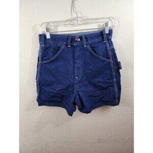 Wearguard Womens 28 Blue Denim Carpenter Shorts Flat Front Pockets 100% Cotton